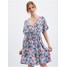 Orsay Jasnoniebieska sukienka w kwiaty 442282840000