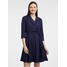 Orsay Granatowa damska sukienka w paski 470340575000