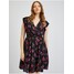 Orsay Czarna sukienka damska w kwiaty 471706660000
