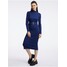 Orsay Ciemnoniebieska damska sukienka midi z dzianiny 530418533000