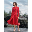 Orsay Czerwona damska sukienka midi 431051318000