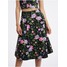 Orsay Czarna damska spódnica w kwiaty 722295659000