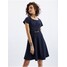 Orsay Granatowa damska sukienka w paski 421298526000