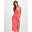 Orsay Różowa koronkowa sukienka damska 412052224000