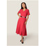 Quiosque Czerwona sukienka z paskiem 4TN005601