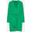 Mohito Zielona sukienka mini z kopertowym dekoltem 1046T-76X