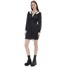 Cropp Czarna szyfonowa sukienka w gwiazdki 3874W-99M