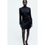 H&M Satynowa sukienka z odkrytymi plecami - 1207696002 Czarny