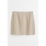 H&M Krótka spódnica - 1089062001 Jasnobeżowy