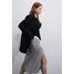 H&M Krepowana spódnica - 1167338012 Kremowy/Czarny wzór