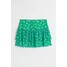 H&M Falbaniasta spódnica z siateczki - 1084342001 Green/Butterflies