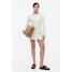 H&M Krótka sukienka plażowa - 1065604001 Biały