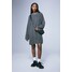 H&M Dzianinowa sukienka oversize - 1179452001 Ciemnoszary melanż