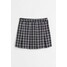 H&M Krótka spódnica z diagonalu - 1031611001 Czarny/Biała krata