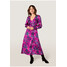 Quiosque Długa sukienka w kwiatowy wzór 4TP024956