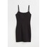 H&M Dopasowana sukienka - 1036837005 Czarny