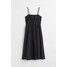 H&M Sukienka z elastycznym marszczeniem - 1062588002 Black