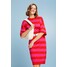Esprit Dzianinowa sukienka oversize w paski 014EE1E306_631
