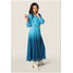 Quiosque Długa sukienka niebieska ombre 4TC005852
