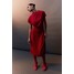 H&M Sukienka z wciętą talią - 1202916003 Czerwony