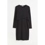 H&M MAMA Prążkowana sukienka dla karmiącej - 1088892003 Czarny
