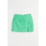 H&M Krótka spódnica z domieszką lnu - 1072786002 Zielony