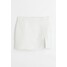 H&M Krótka spódnica z domieszką lnu - 1072786002 Biały