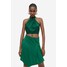 H&M Asymetryczna spódnica - 1182946002 Zielony