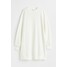 H&M Sukienka dresowa - 0979874012 Biały