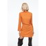 H&M Marszczona sukienka - 1152960002 Pomarańczowy