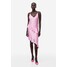 H&M Satynowa sukienka na ramiączkach - 1183134002 Jasnoróżowy