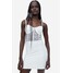 H&M Koronkowa sukienka gorsetowa - 1144751001 Biały