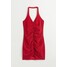 H&M Sukienka z mocowaniem na karku - 1052293003 Czerwony