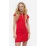 H&M Bawełniana sukienka bodycon - 1033197017 Czerwony
