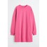 H&M Sukienka dresowa - 1110575004 Różowy