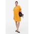 H&M Bawełniana sukienka tunikowa - 1126550006 Żółty