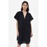 H&M Bawełniana sukienka tunikowa - 1126550002 Czarny