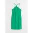H&M Bawełniana sukienka - 1031516002 Zielony
