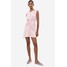 H&M Drapowana sukienka satynowa - 1175630007 Jasnoróżowy