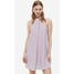 H&M Trapezowa sukienka z mocowaniem na karku - 1182228003 Liliowy