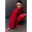 H&M Plisowana sukienka dżersejowa - 1210264002 Czerwony