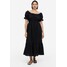 H&M Sukienka z odkrytymi ramionami - 1175847002 Czarny