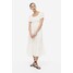H&M Sukienka z odkrytymi ramionami - 1175847001 Biały