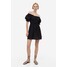 H&M Sukienka z odkrytymi ramionami - 1176804001 Czarny