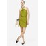 H&M Sukienka z mocowaniem na karku - 1177420002 Oliwkowozielony