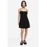 H&M Sukienka z kreszowanego dżerseju - 1175808001 Czarny