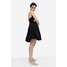H&M Sukienka z mocowaniem na karku - 1181795007 Czarny