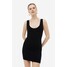 H&M Dzianinowa sukienka bez rękawów - 1154081004 Czarny