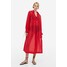 H&M Tunikowa sukienka z lyocellem - 1183081002 Czerwony