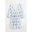H&M Sukienka z dekoltem w serek - 1079432010 Biały/Kwiaty